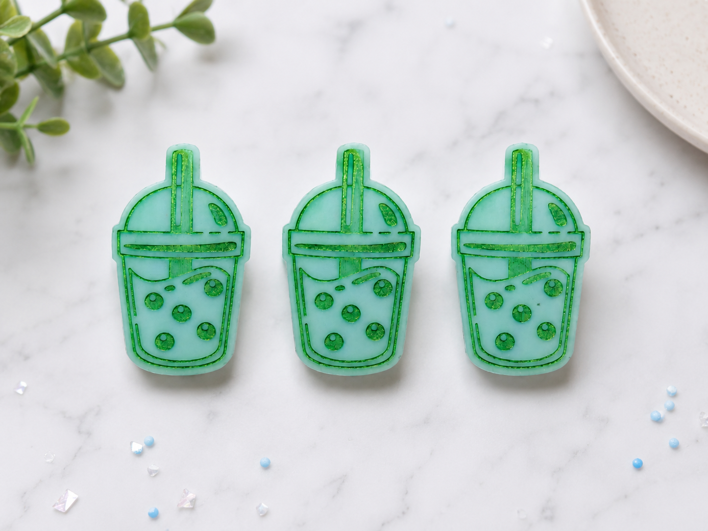 Green Tea & Cactus Flower bubble tea melt