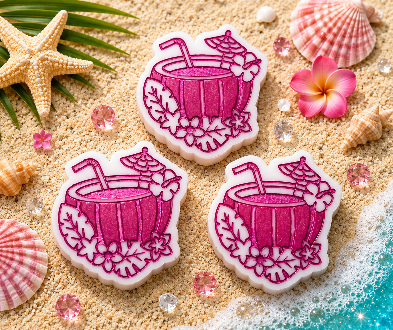 Coconut & Watermelon shape melt