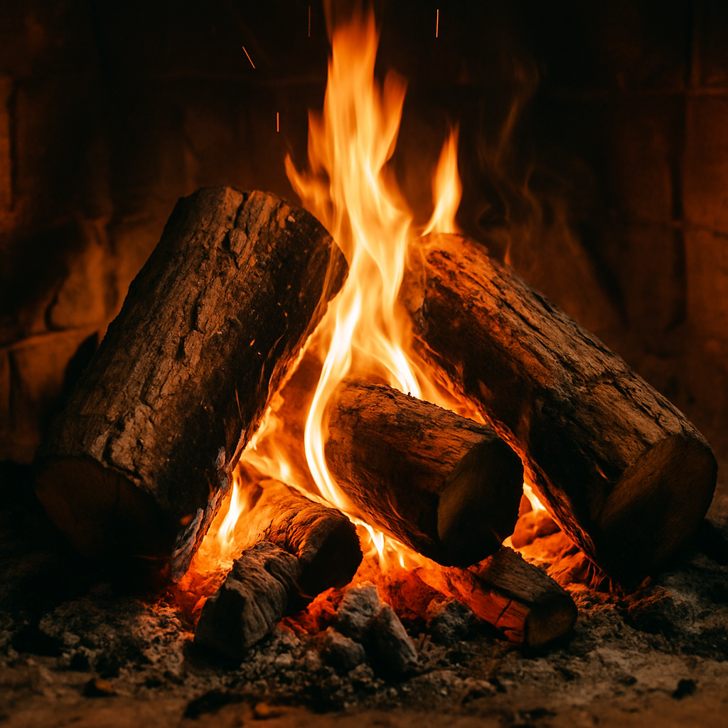 Crackling Log Fire