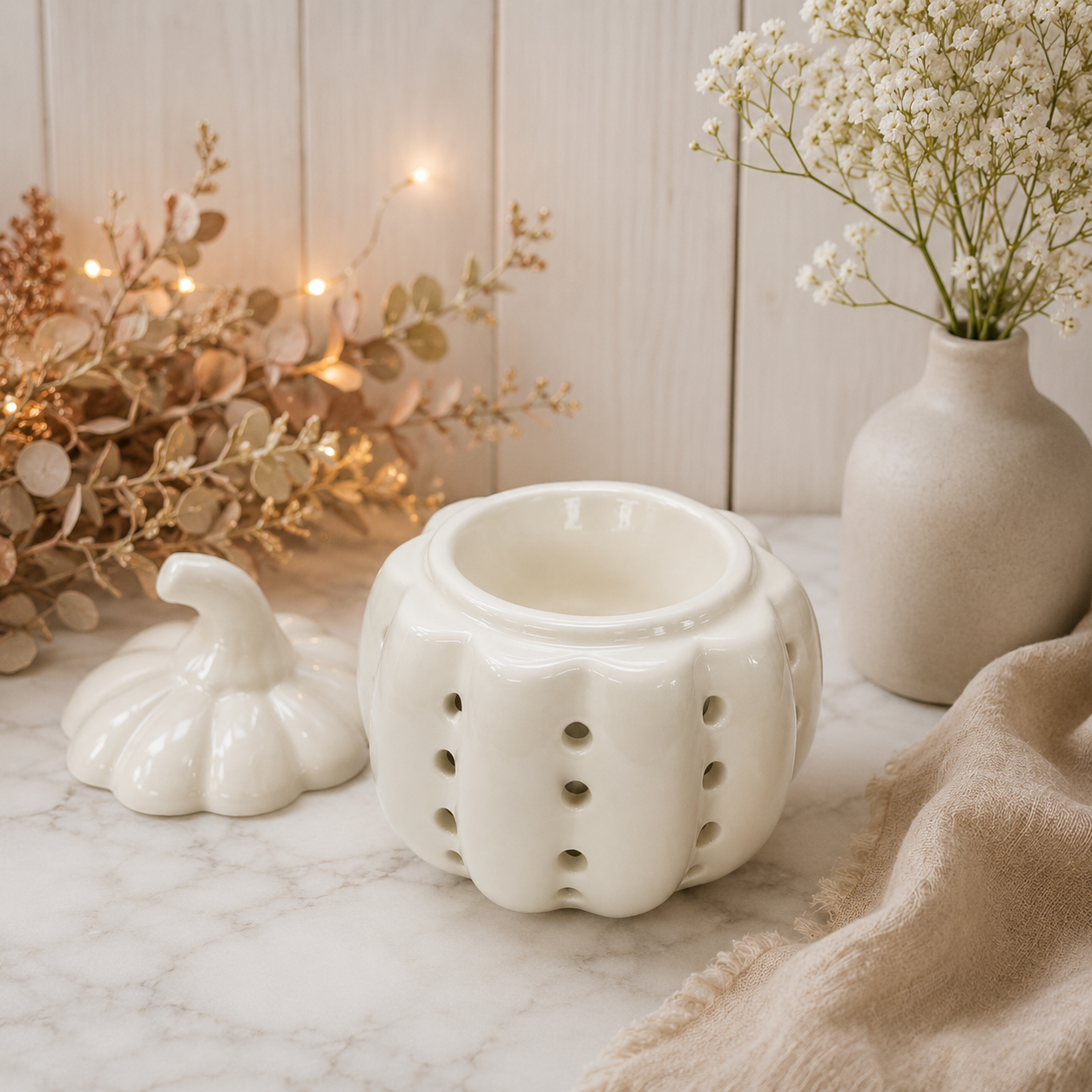 White Pumpkin Burner