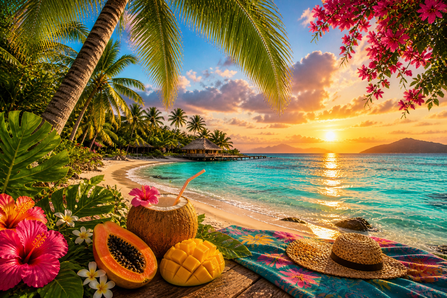 Golden Tropical Glow