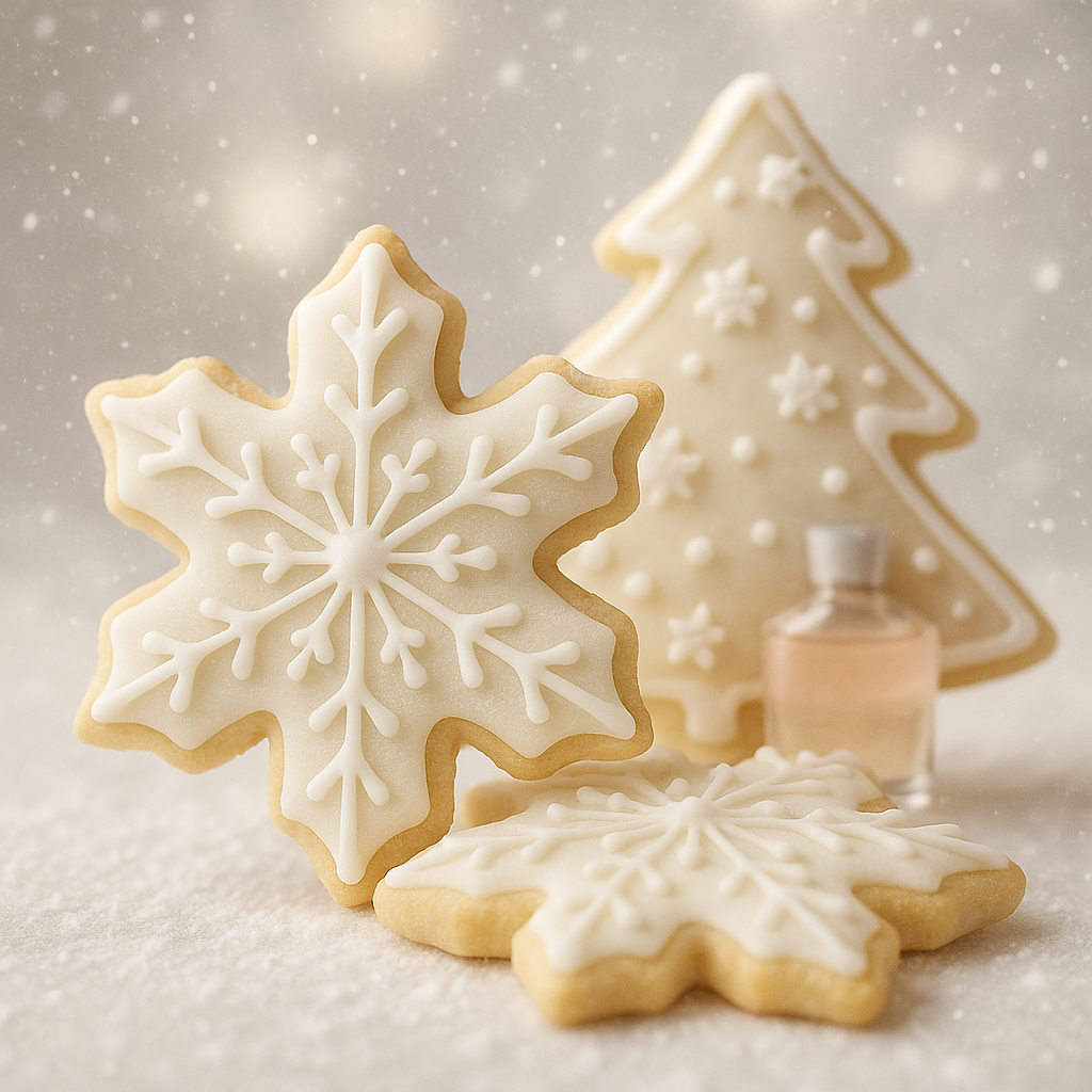 Frosted Christmas cookie