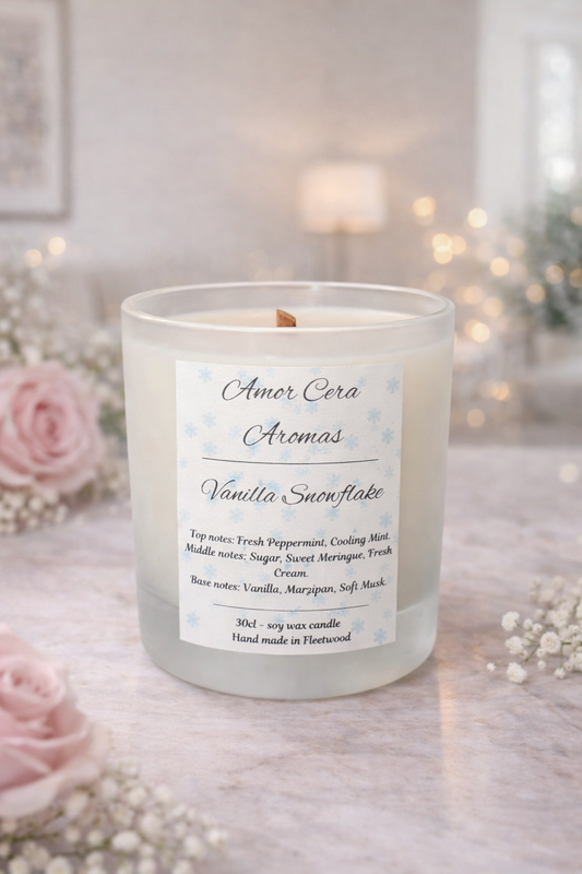 Vanilla Snowflake Candle